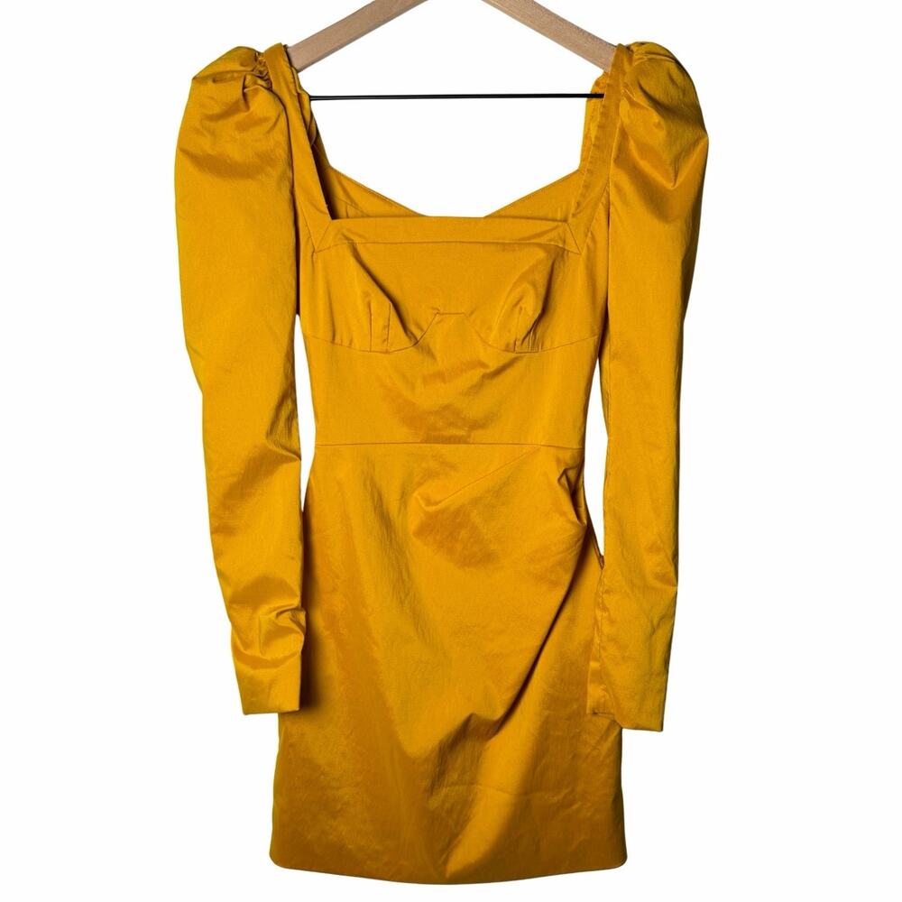 Manning Cartell Victory Lap Mini Dress Gold Yellow Mustard Women's size 2